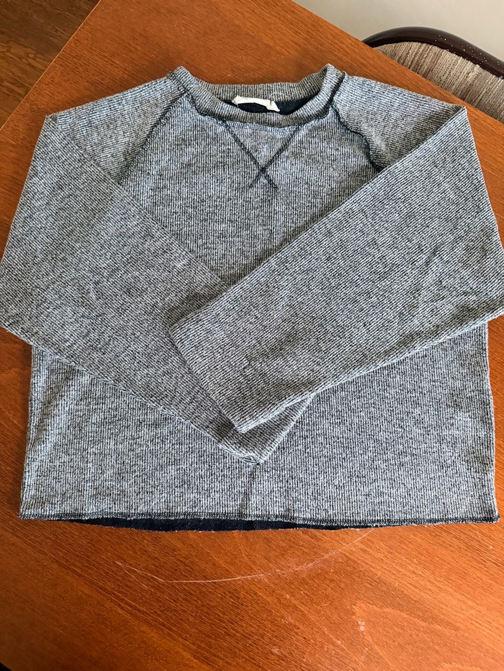 Lush Heather Gray Crewneck Knit Sweater